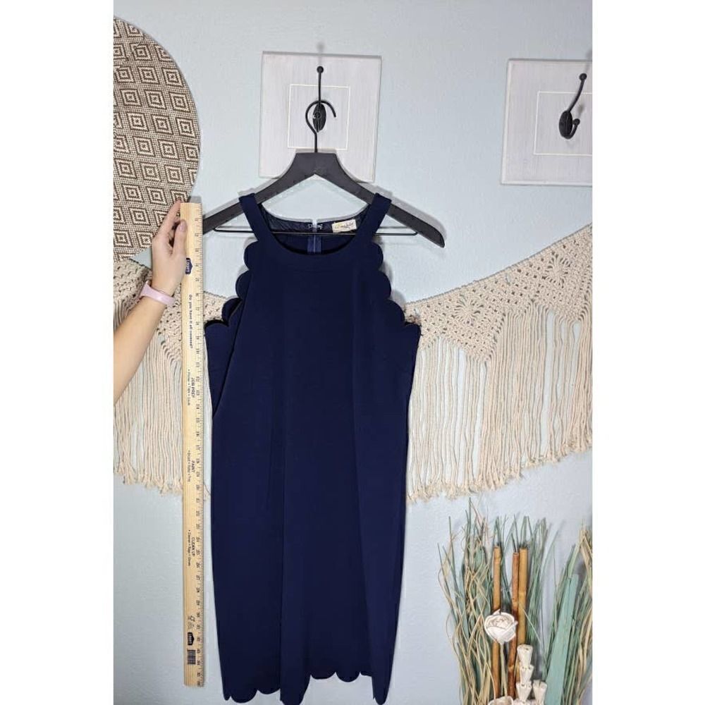 Maison Jules Scallop Royal Blue Dress - Picture 4 of 16
